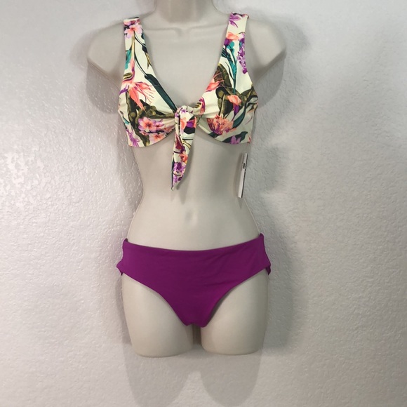 🆕 2pc Dippin Daisy’s Bird of Paradise Bikini Top With Pink Bottoms - Picture 3 of 9